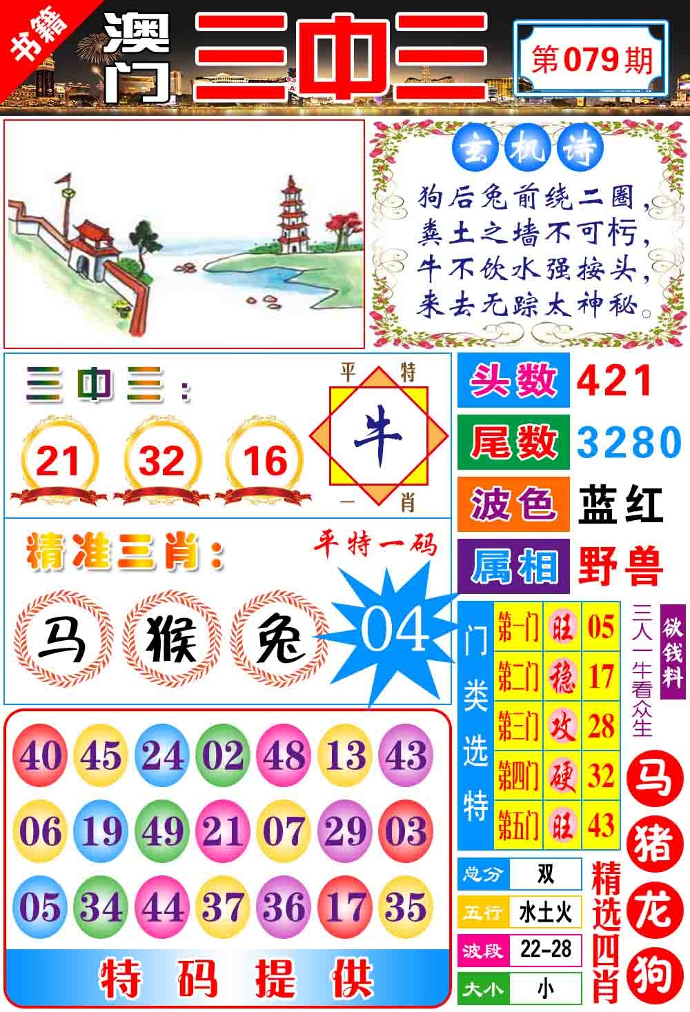 079期澳门宝典三中三[图]
