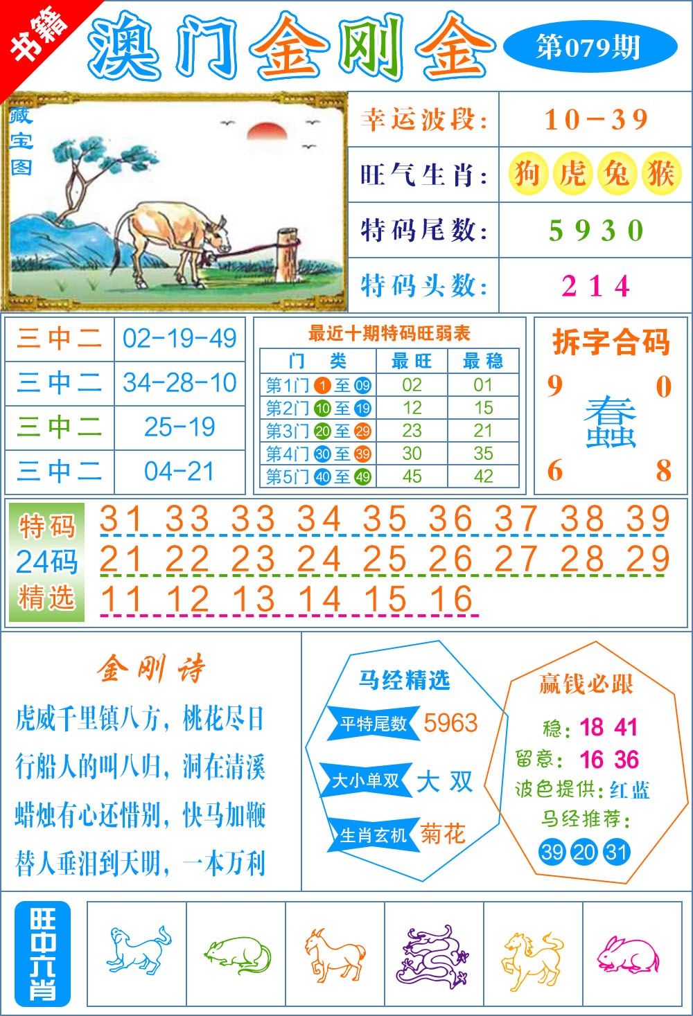 079期澳门金刚金[图]