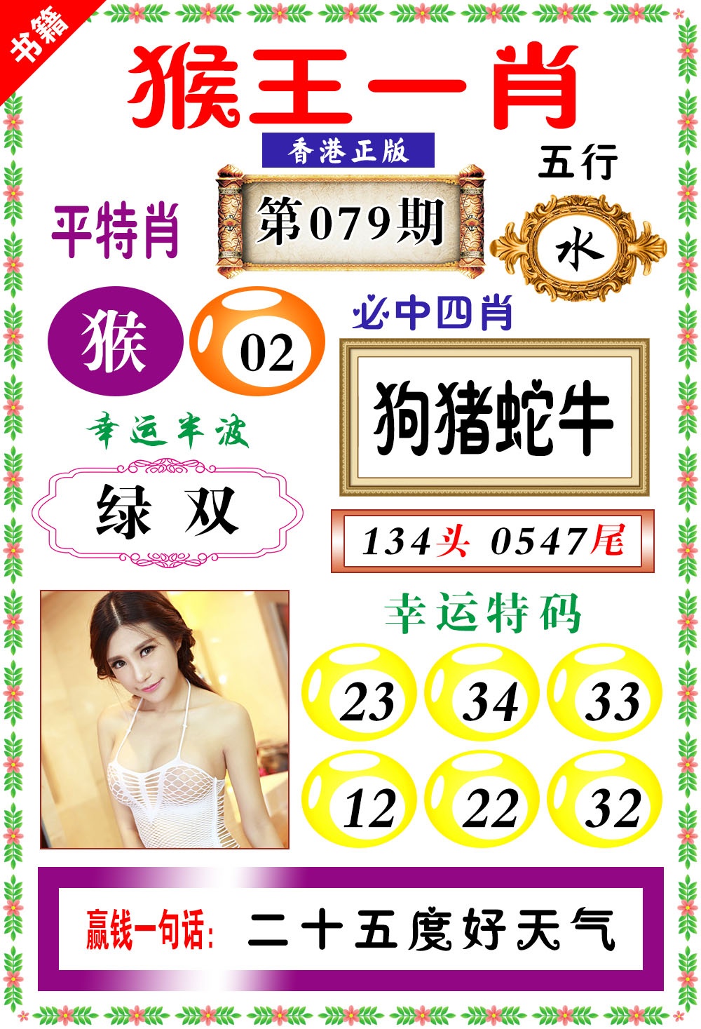 079期澳门猴王猴[图]